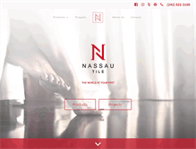 Tablet Screenshot of nassautile.com
